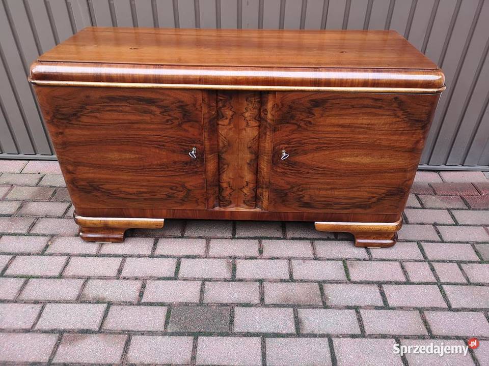 Komoda ARTDECO RTV Orzech Niska Stara Antyk Meble Swarzędz