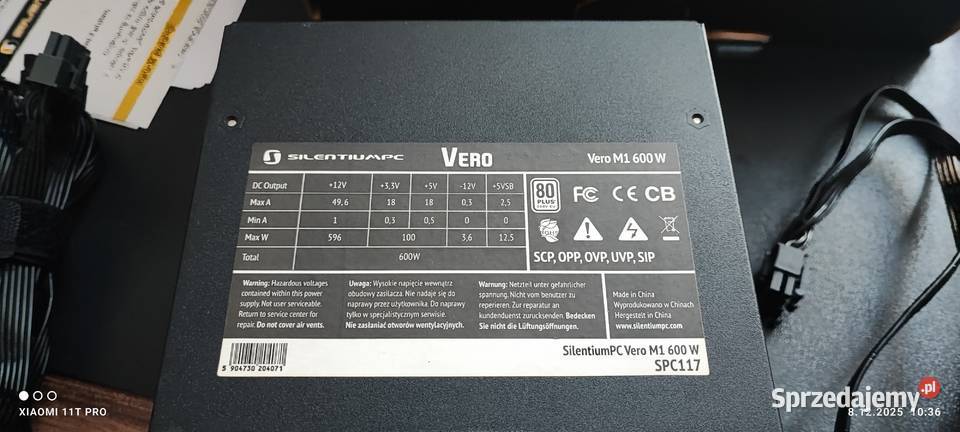 Zasilacz SilentiumPC Vero M1 600W Midi Tower