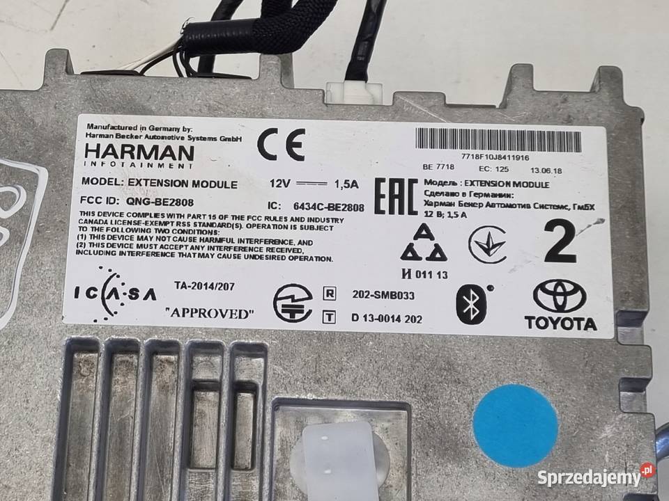 Toyota Auris II Lift EKRAN NAWIGACJI Radio CD Janów
