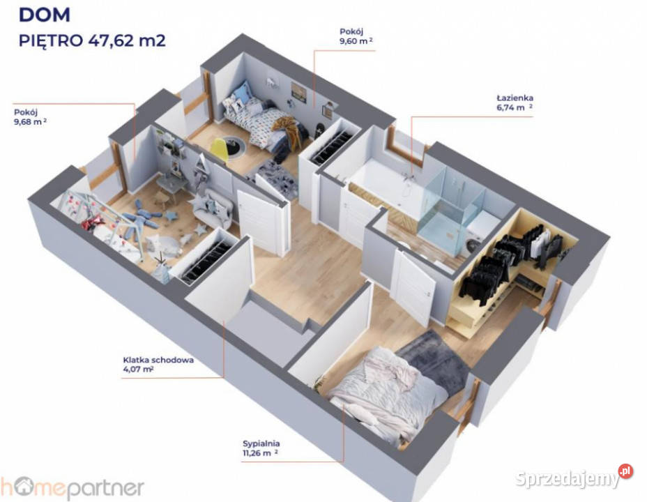 Dom bliźniak Kiełczówek Krótka 8437m2 asfalt Sprzedaż