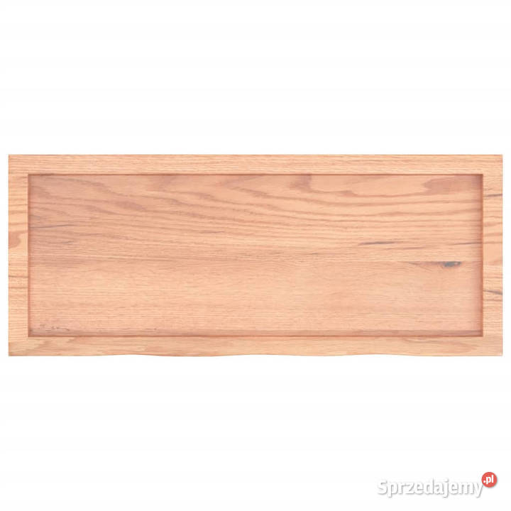 Półka brązowa 100x40x24 lakierowane lite drewno