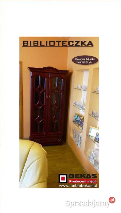 Stylowa Biblioteczka Caro 90 Mahoń StylElegancja