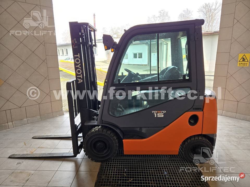 Wózek widłowy TOYOTA 8FDF15 KABINA 1800 mth kabina Lędziny