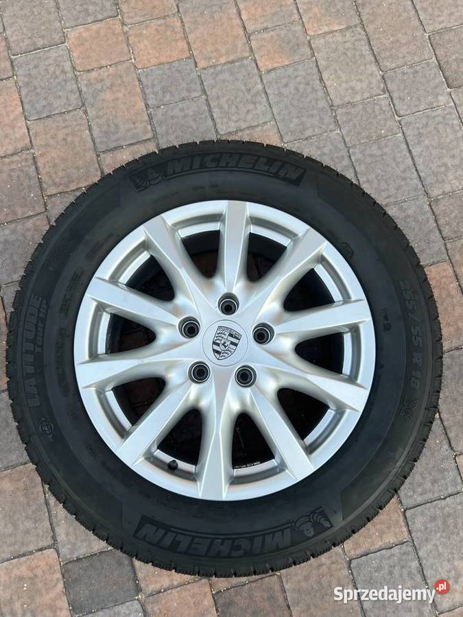 Alufelga R18 5x130 Porsche 7P z oponą Michelin Łowicz sprzedam