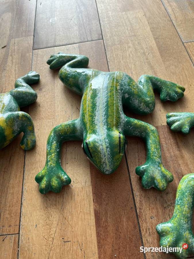 ceramiczne żaby piękna ozdoba biura mieszkania Łódź sprzedam