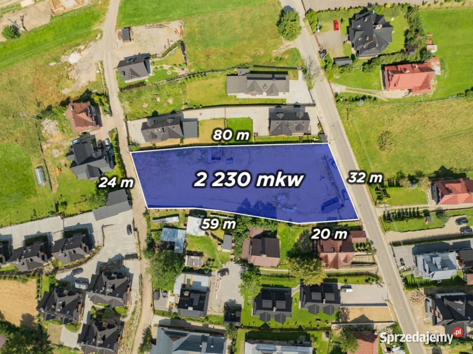 Działka z pozwoleniem na 4 domy Zakopane 2230 m Nieruchomości