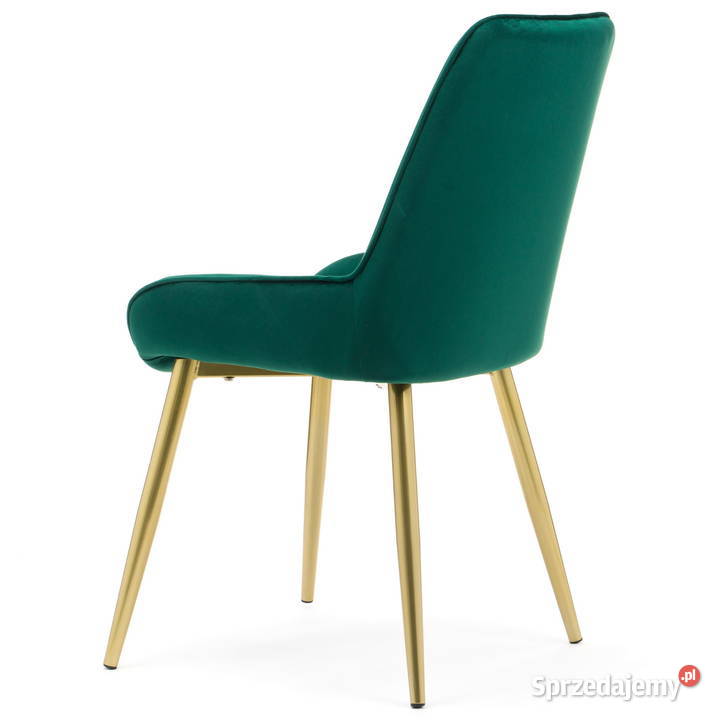 Krzesło Luca Butelkowa Zieleń Złote Nogi Wysyłka Tarchały Małe sprzedam
