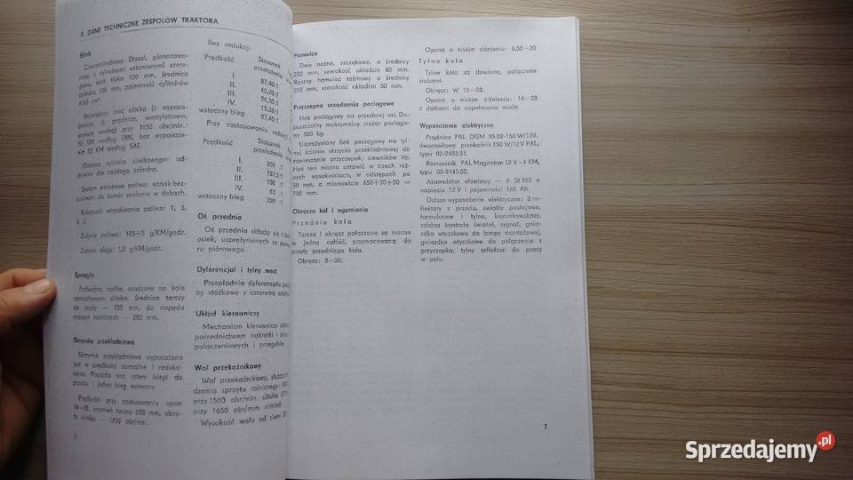 Zetor 50 super instrukcja obsługi podkarpackie Stalowa Wola
