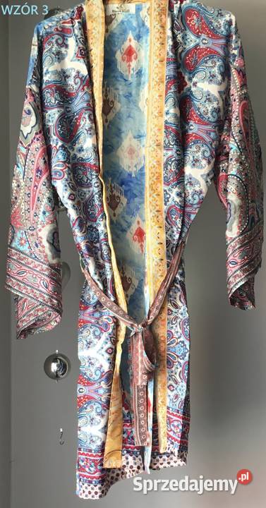 Kimono boho1 pasek jedwab naturalny 8 wzorów