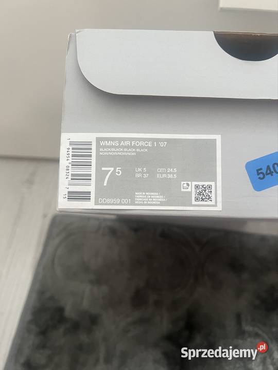 Buty damskie nike air force 1 black Obuwie sportowe Dopiewo