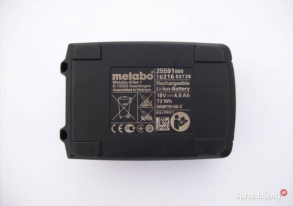 Bateria akumulator METABO 4Ah Karniewo sprzedam