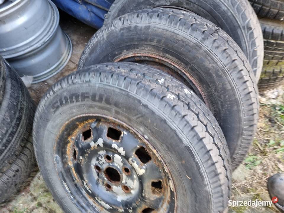 Vw T4 4 Koła Felgi Stalowe i Opony Wzmacniane małopolskie Skawina