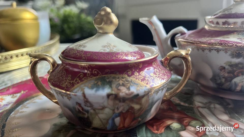 Maly zestaw do mokki dwojga Royal Vienna Porcelana i szkło Zielona Góra