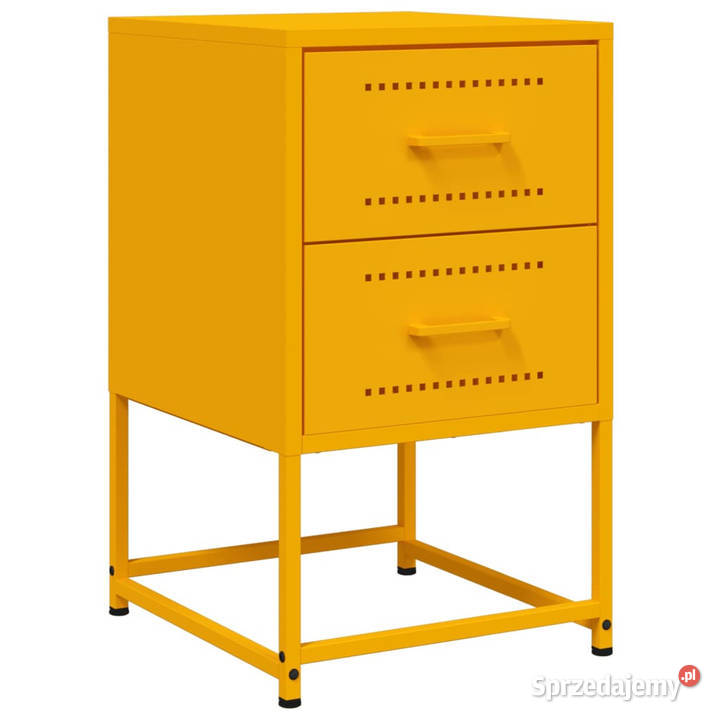 Szafka nocna musztardowa 36x39x605 stal WM846464 Warszawa