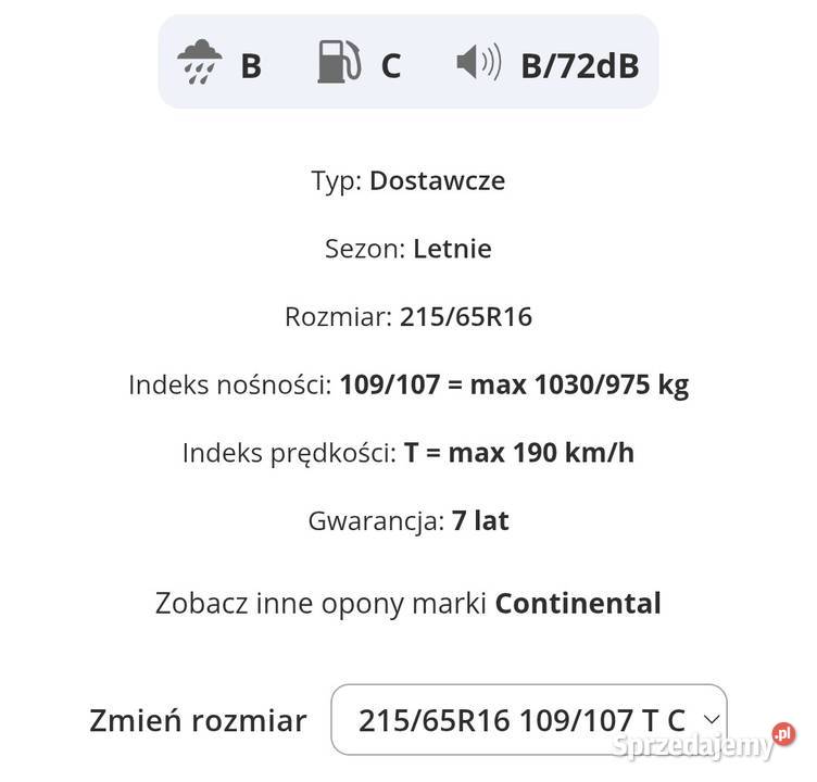Opony letnie dostawcze Continental Goodyear Suwałki