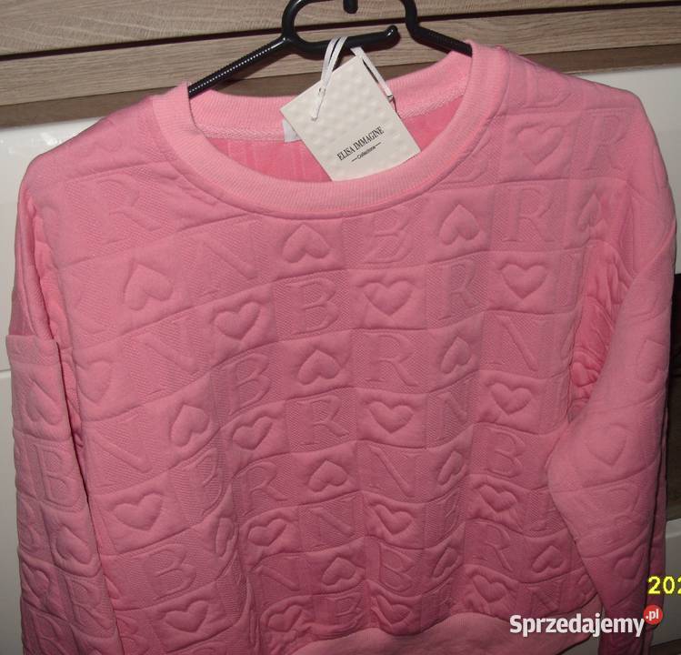 Ebelieve bluza w wyduszane serca literki r ML Rawicz