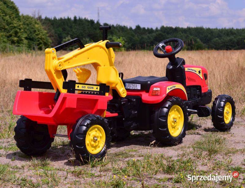 TRAKTOR NA PEDAŁY Z PRZYCZEPĄ I KOPARKA TR3007c kujawsko-pomorskie Toruń sprzedam
