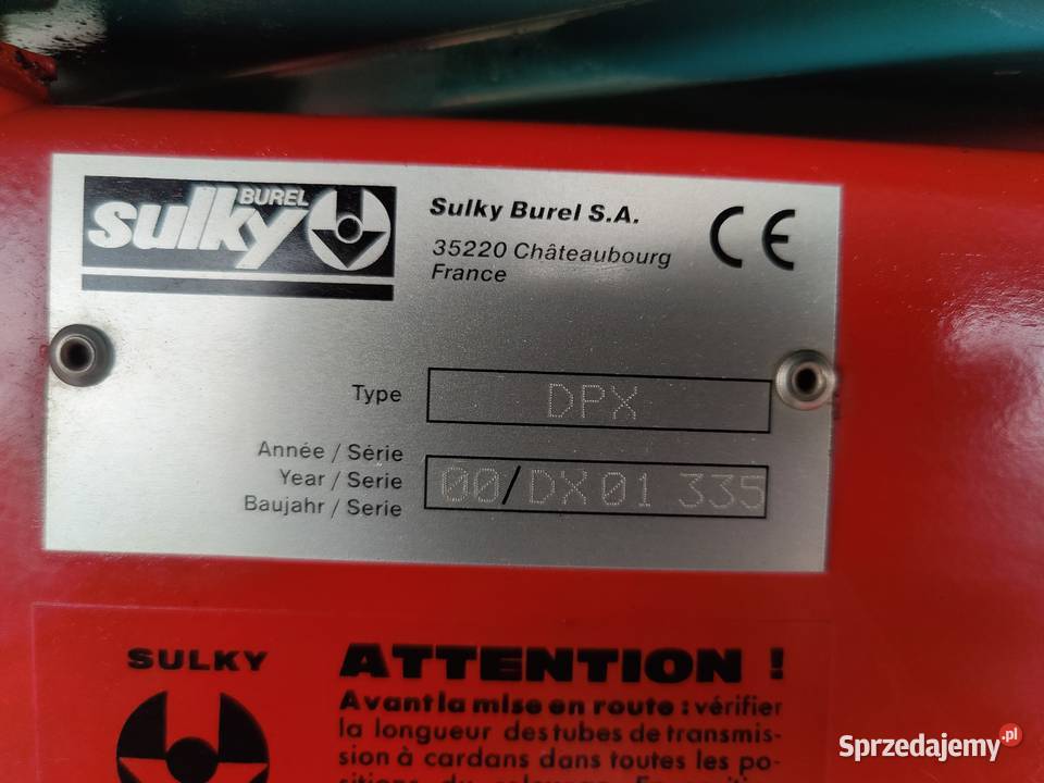 Rozsiewacz nawozu SULKY DPX 1000 l Rauch Amazone Przemęt