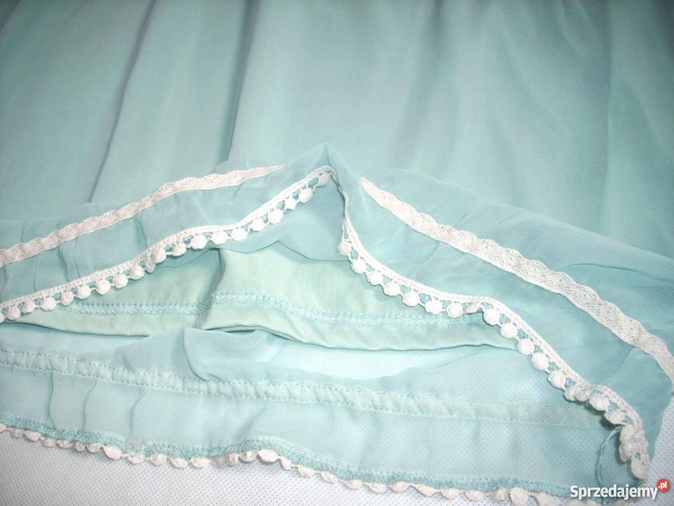 Tunika Hiszpanka miętowa j NOWA 38 40 M L Nowy Sącz