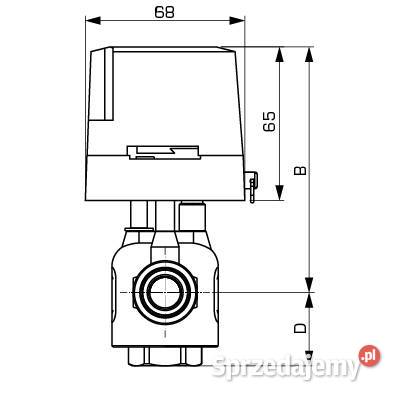 Zawór strefowy z napędem elektrycznym ZRS 234 Elbląg