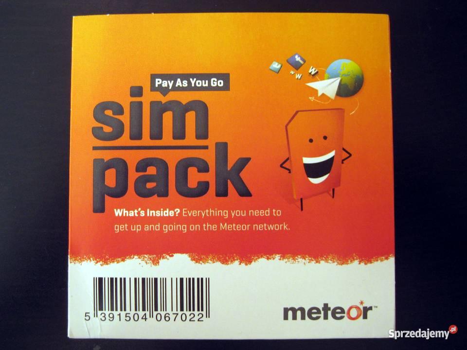 Starter Meteor Irlandia Karta SIM microSIM Irlan Lublin sprzedam