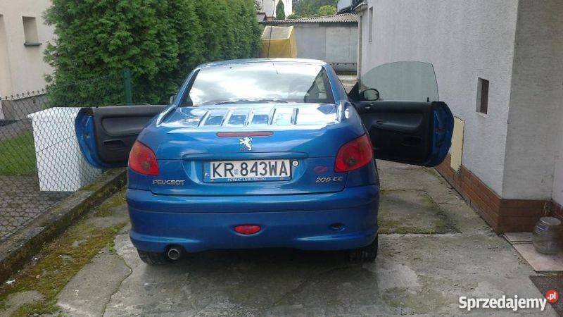 Peugeot 206 cc niebieski kraków Kraków