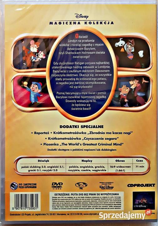 WIELKI MYSI DETEKTYW MAGICZNA KOLEKCJA DISNEY animowany wielkopolskie Kalisz
