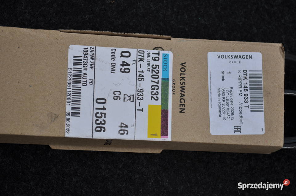 Pasek pk wielorowkowy Oe VAG Audi RS automatyczna RS3 dolnośląskie Malczyce