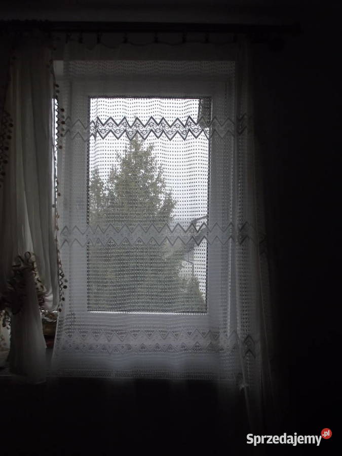 Biała firana żakard wys255 szer350