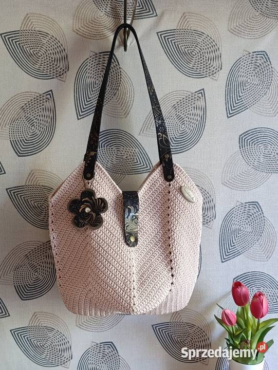 Torebka Tulipan na ramię Hand Made Chełm
