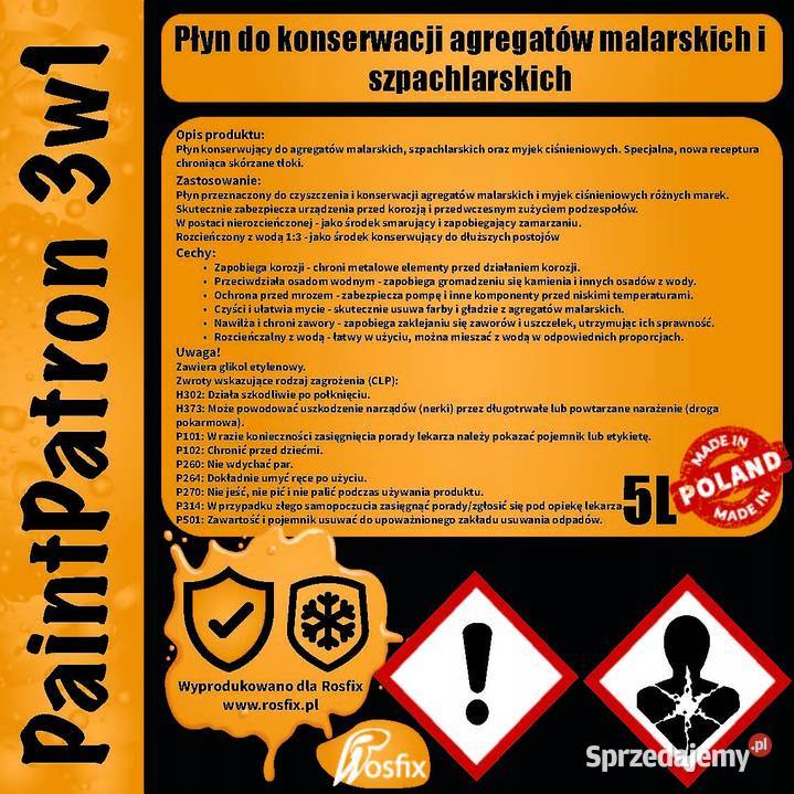 Płyn Konserwująco Czyszczący 5L do Agregatów Ludźmierz