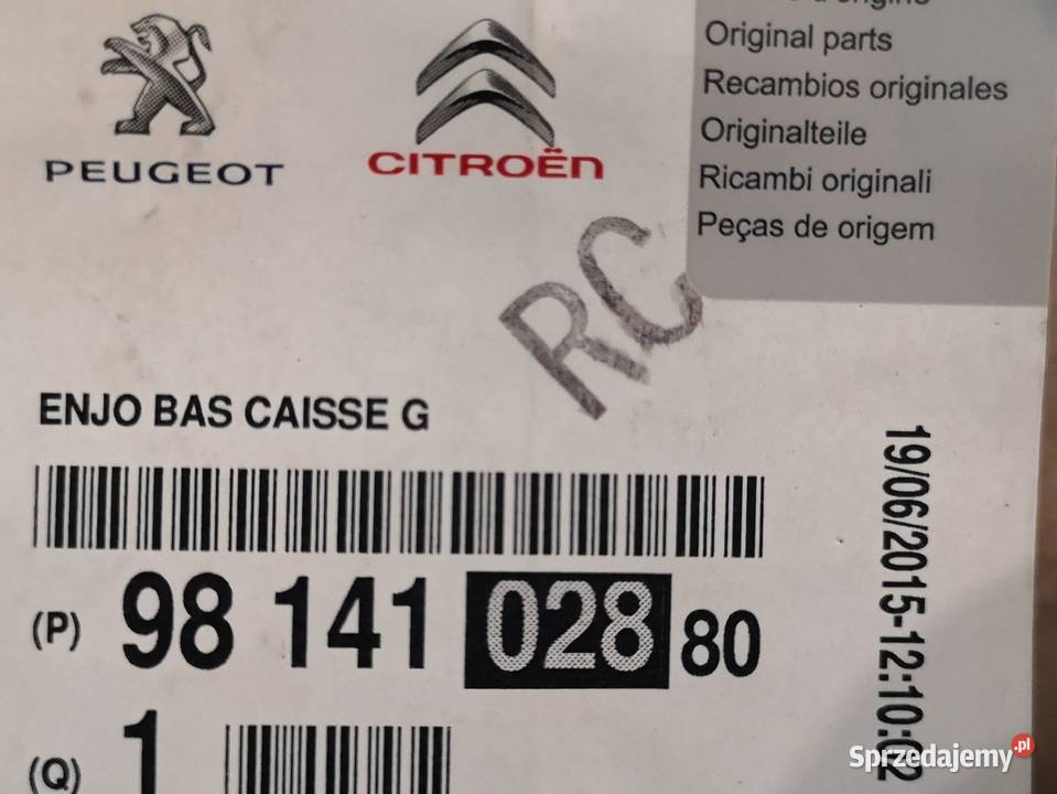 Peugeot 208 Lewa Listwa naklejka nakładka na Karoseria Turek