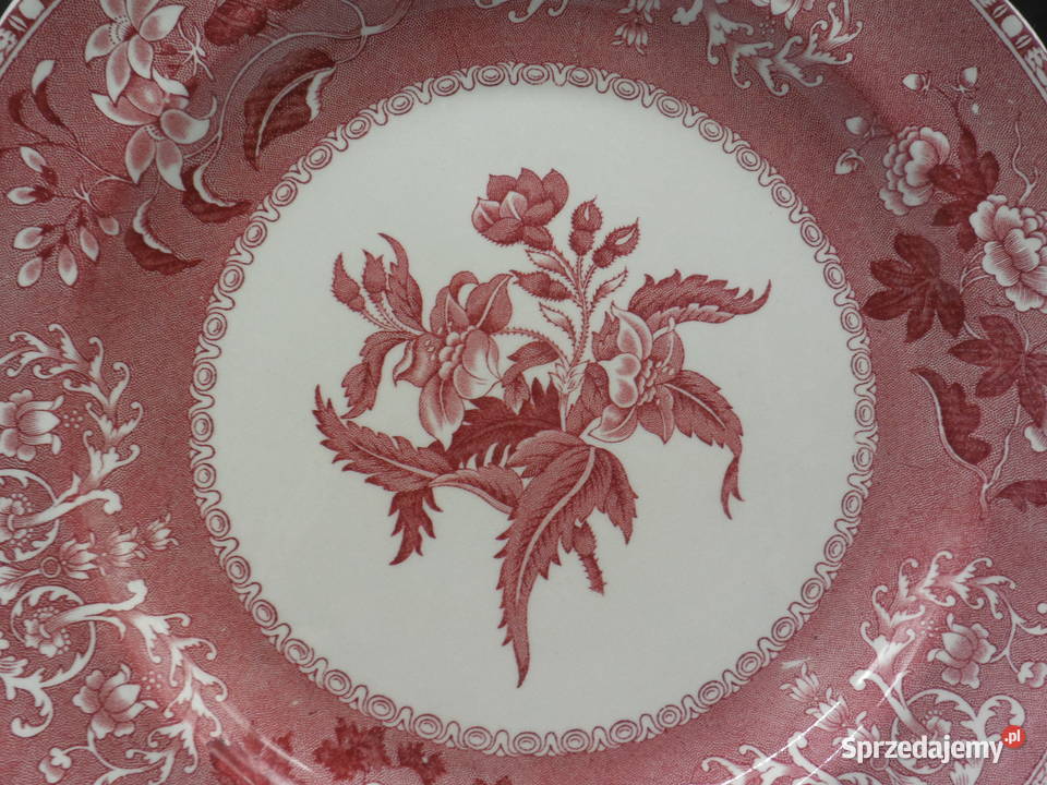 Angielski talerz obiadowy Spode Pink Camilla 26 Raszków
