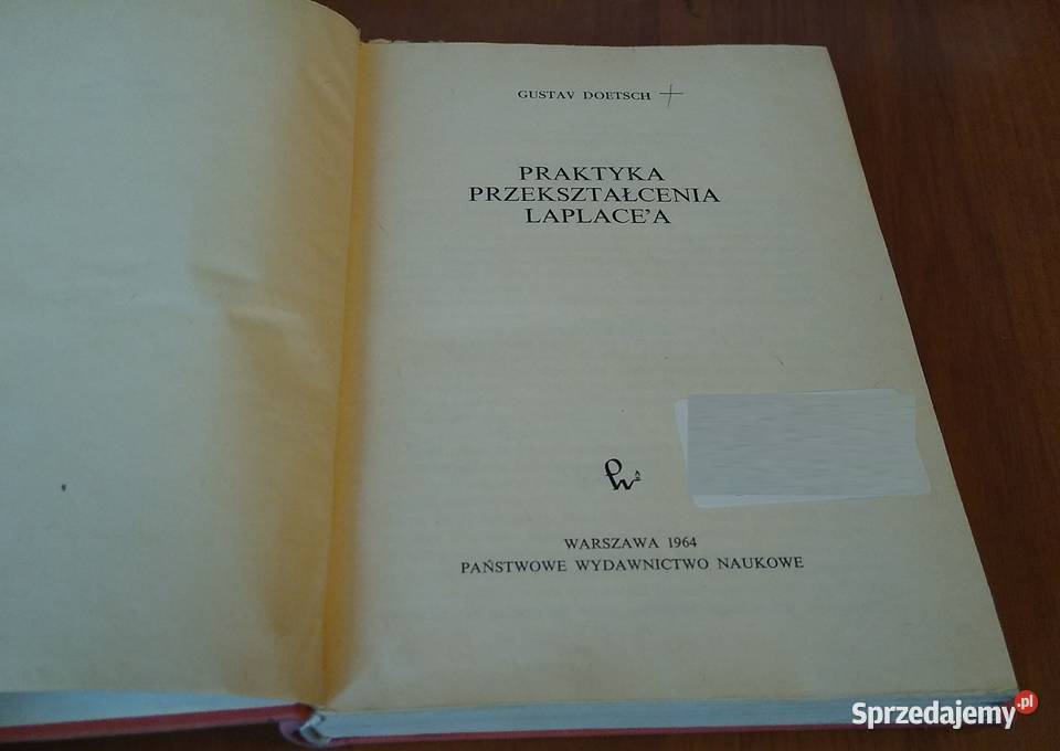 Praktyka przekształcenia Laplacea Gustav Doetsch Gdańsk