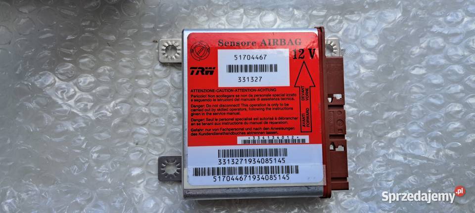 Moduł sensor airbag 51704467 FIAT Panda II 0309