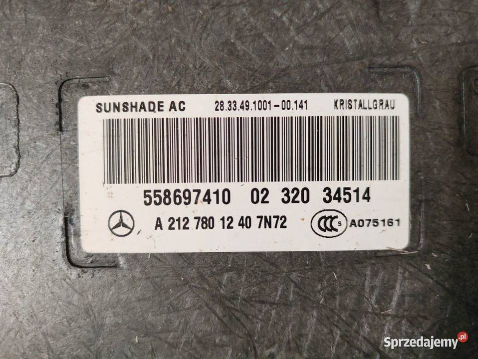 Szyberdach Mechanizm Mercedes W212 A2127801240 Pleszew sprzedam