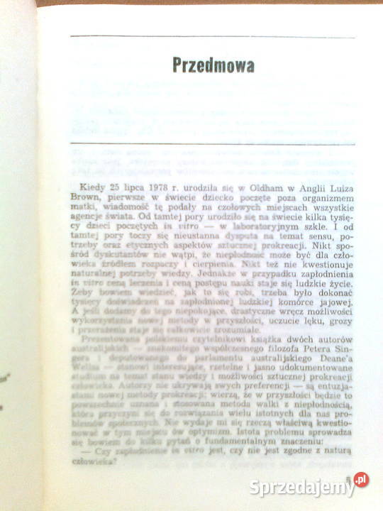 Peter Singer Deane Wells Dzieci z próbówki miękka z obwolutą Warszawa