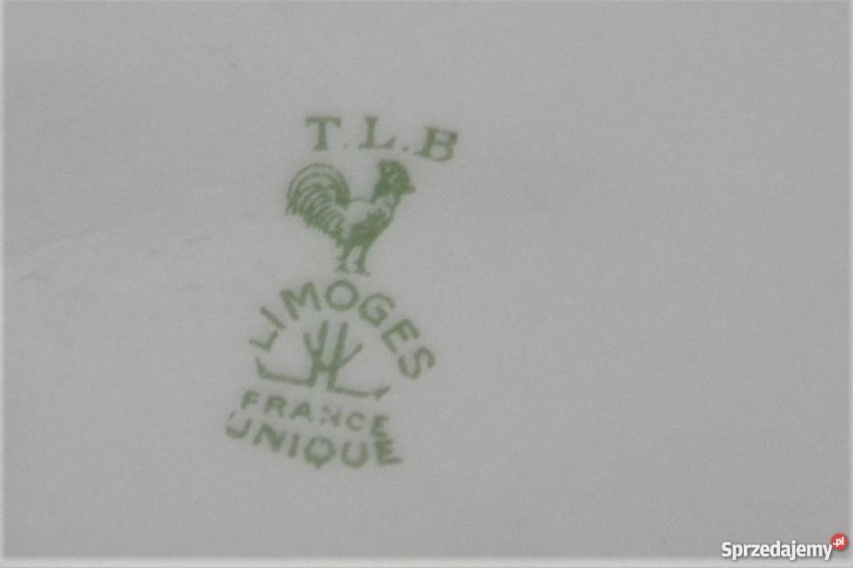 Cukiernica płaska Art Deco Limoges Francja Warszawa sprzedam