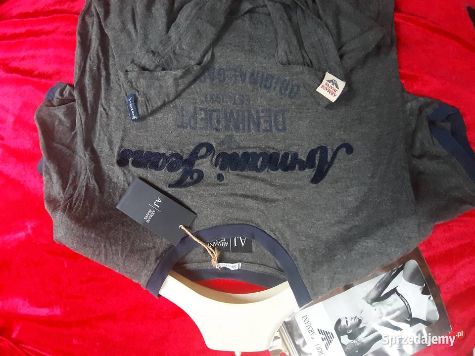 Armani koszulka XL tshirt piękna Italy 100 Armani Odzież codzienna mazowieckie Warszawa