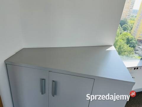 Regał narożny zamykany dwudrzwiowy z półkami Warszawa