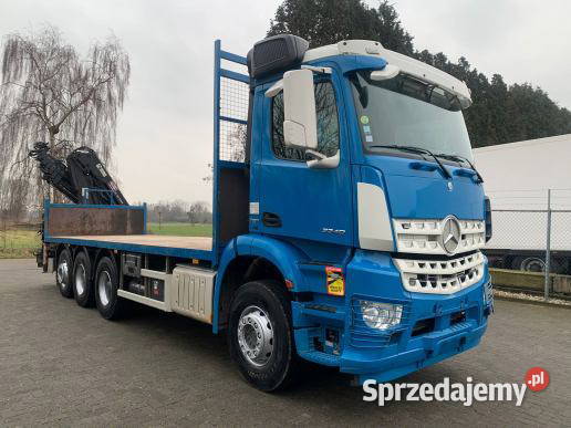 Budowlany 8x4 platforma z dzwigiem Mercedes 24533km Warszawa