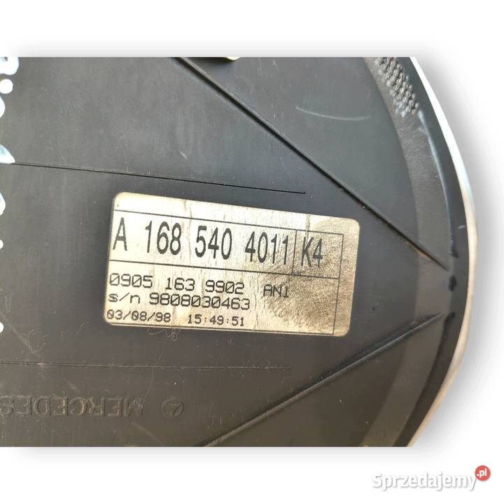 LICZNIK ZEGARY A1685404011 Mercedes W168 14 16 osobowe