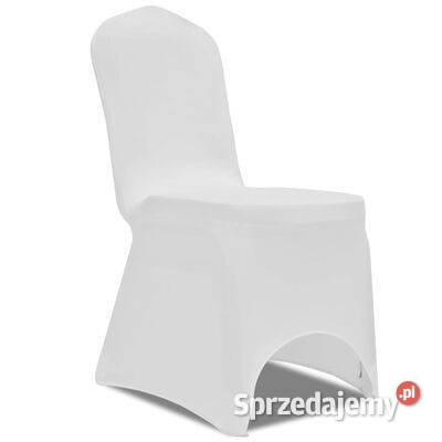 vidaXL Elastyczne pokrowce na krzesła białe 50 mazowieckie Warszawa