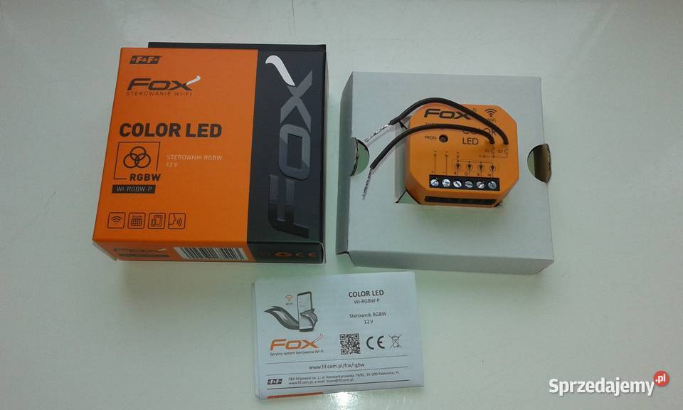 FF Sterownik WiFi Color LED WiRGBWP 12v FOX Dręszew sprzedam