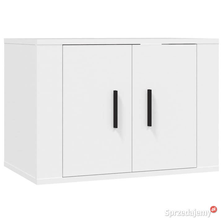 Wisząca szafka telewizyjna biała 57x345x40