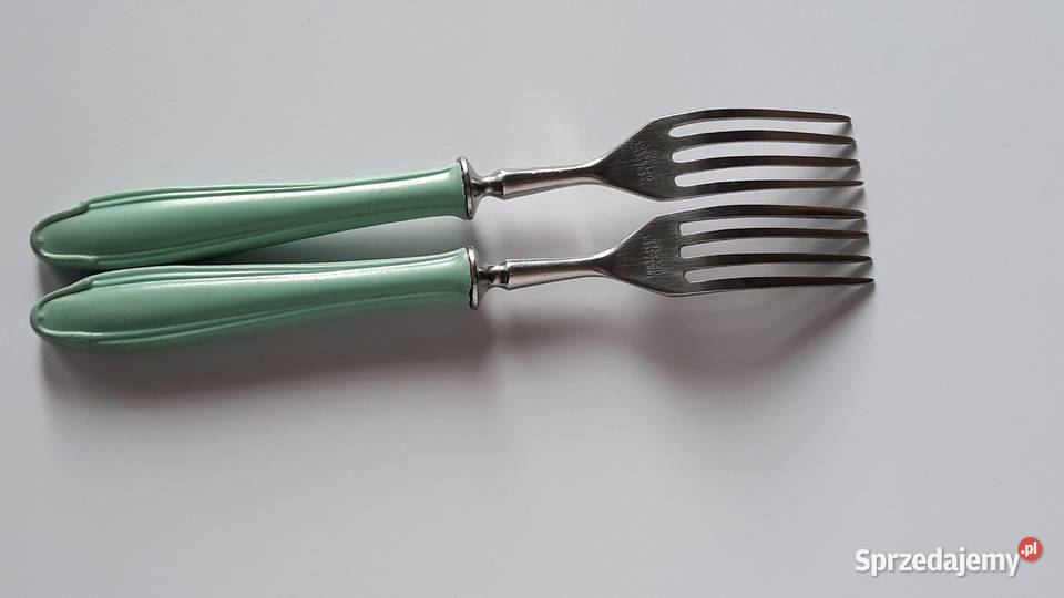 2 Widelce obiadowe BAKELIT Gerlach sztućce PRL śląskie Dąbrowa Górnicza sprzedam