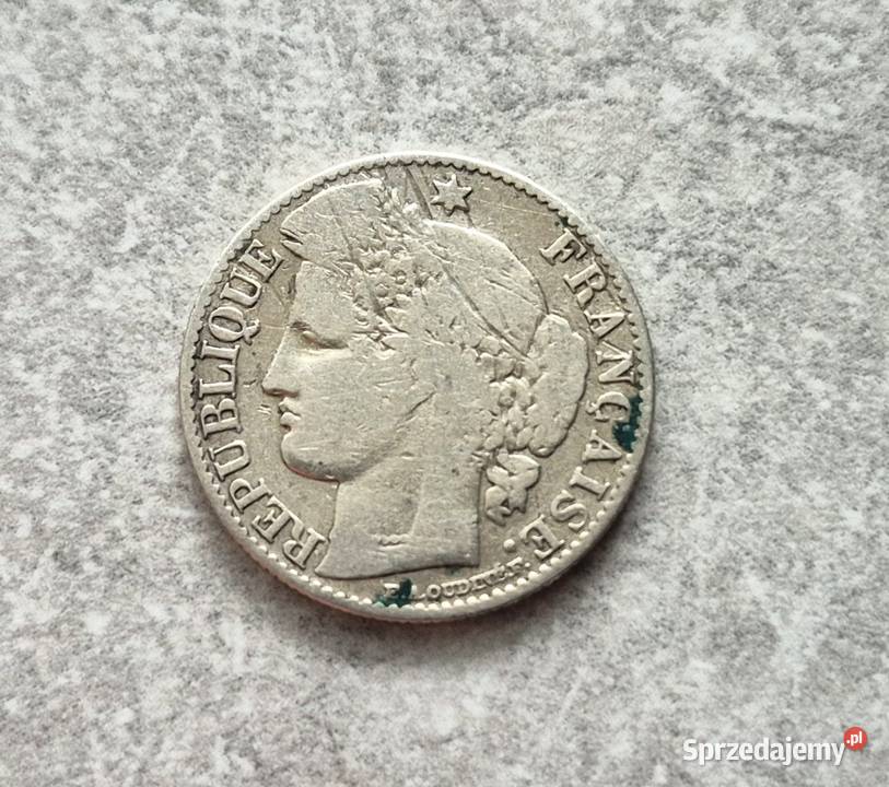 128 FRANCJA srebro 50 Centymów 1888 r A łódzkie Wola Kruszyńska