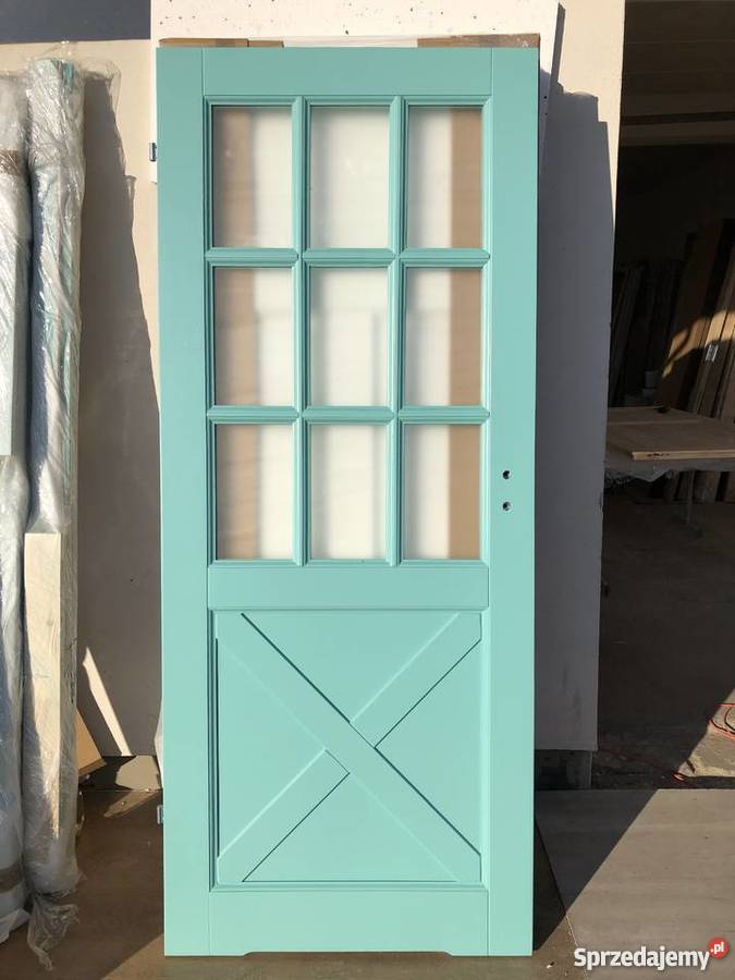 DRZWI WIEJSKIE prowansalskie Sosnowe francuskie Grzybno