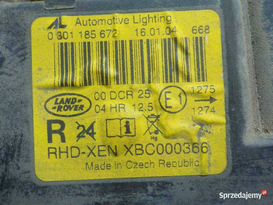 RANGE ROVER L322 04r XENON lampa lewa przod osobowe mazowieckie Suków