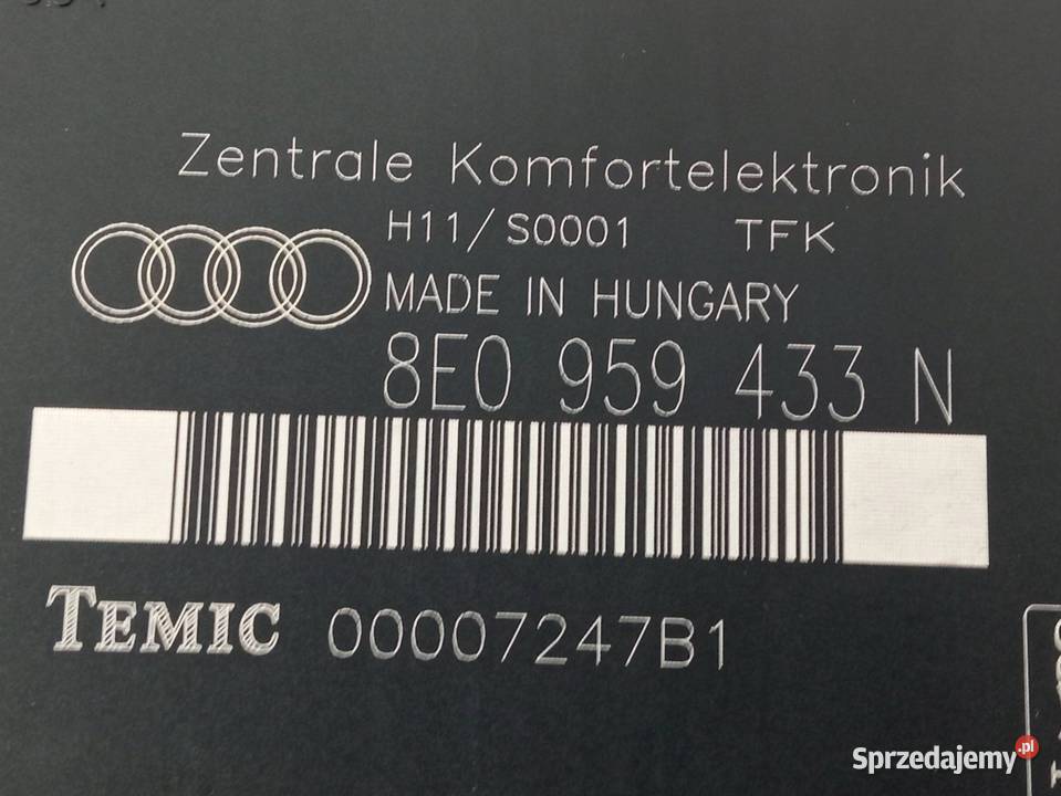 MODUŁ KOMFORTU 8E0959433N Audi A4 II 20002006 B6